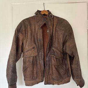 Men's Brown Leather Jacket